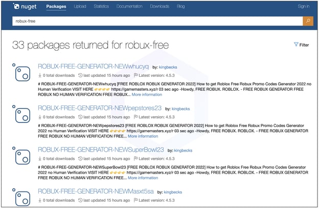 PyPI, NuGet, npm Flooded With Roblox and Fortnite Spam: What Draws