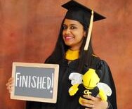 Ankita Lamaba upon graduating college with a degree in computer science