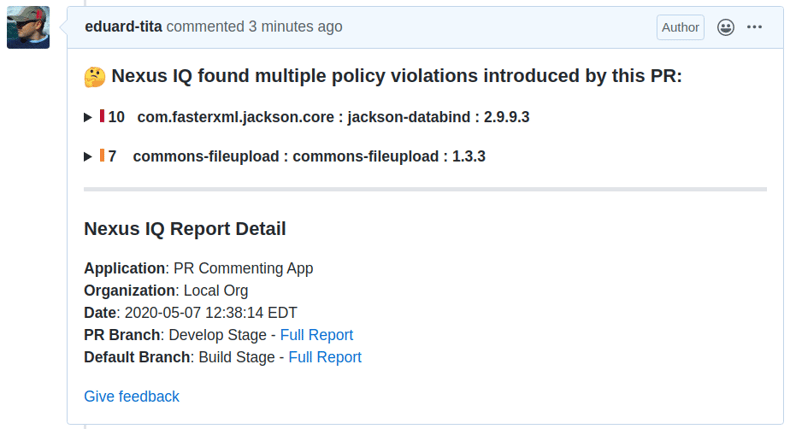 github pr summary comment-1