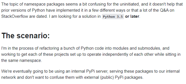 Python Namespace Confusion