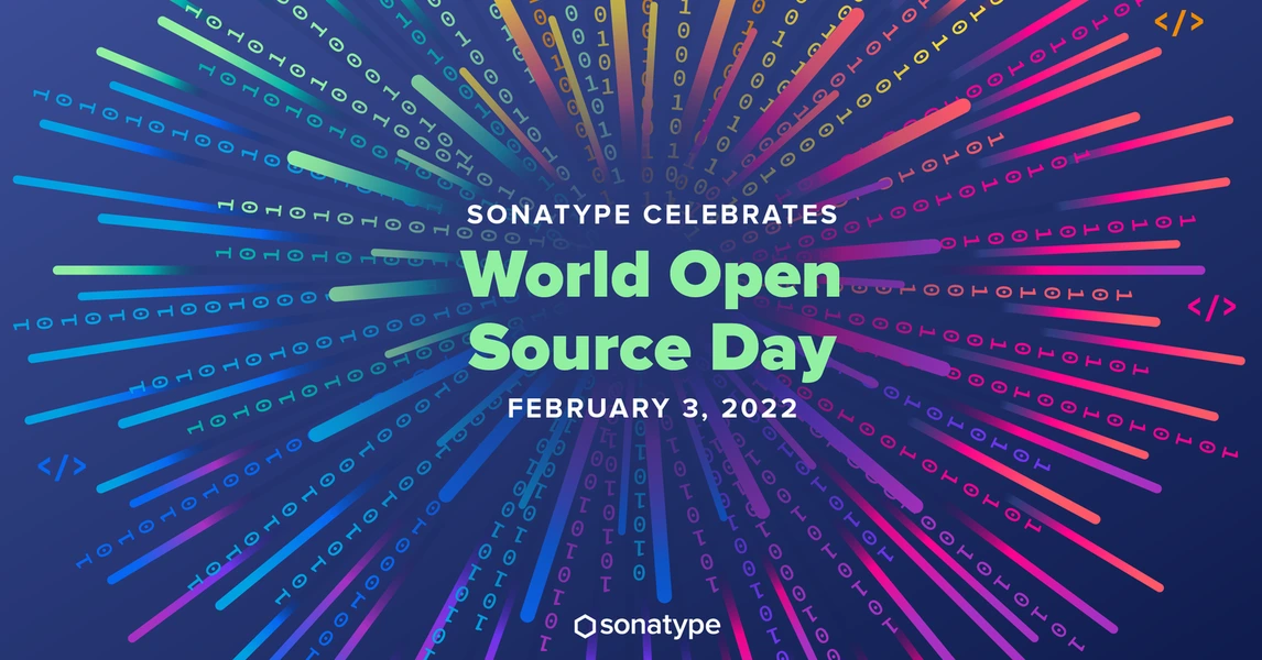 Code fireworks - Sonatype Celebrates World Open Source Day February 3, 2022